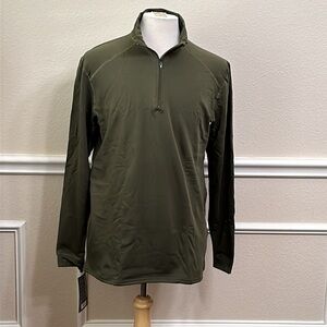 PolarMax (4) BASELAYER Zip Mock Heavy Weight - OD Green